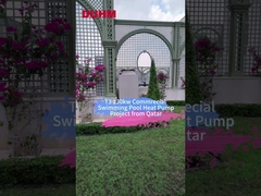 কাতারের T3 130kw বাণিজ্যিক সুইমিং পুল তাপ পাম্প প্রকল্প