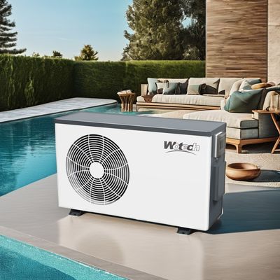 কেনা দীর্ঘস্থায়ী পারফরম্যান্স 8kw R32 ইনভার্টার সুইমিং পুল হিট পাম্প ধাতু হাউজিং সঙ্গে অনলাইনে উৎপাদন