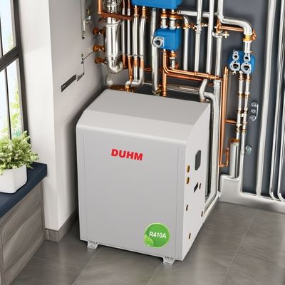 ধাতব হাউজিং 39.5kW R410A স্থিতিশীল গরম জন্য স্থল এবং জল উৎস তাপ পাম্প