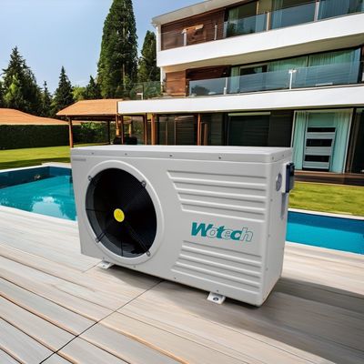 R32 4.5-31Kw 50hz ON/OFF পোর্টেবল সুইমিং পুল হিটার 220 ভি হোটেল এবং পুলের জন্য বৈদ্যুতিক তাপ পাম্প