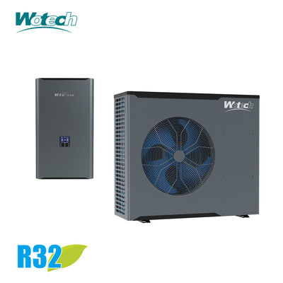 স্প্লিট ইলেকট্রিক এয়ার টু ওয়াটার 14kw এয়ার সোর্স হিট পাম্প হোটেল হোমহাউজিং হিটিং জন্য কম্প্যাক্ট ডিজাইন