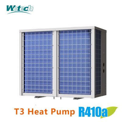 55kw T3 টেম্প. জোন উল্লম্ব নিষ্কাশন বাণিজ্যিক R410a চালু / বন্ধ পুল হিটার কুলার তাপ পাম্প